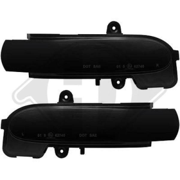 Blinkleuchten-Set Außenspiegel LED, dunkel (LID10451), Mercedes-Benz C-Klasse W203